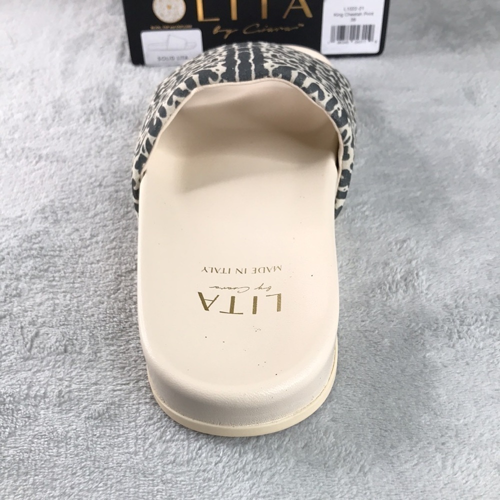 Lita by Ciara King Cheetah Print Slides New in Box Euro 39 US 8/8.5 - Picture 4 of 12